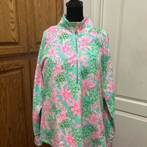 New Lilly Pulitzer Pink and Green Floral women’s Ski Jacket XL